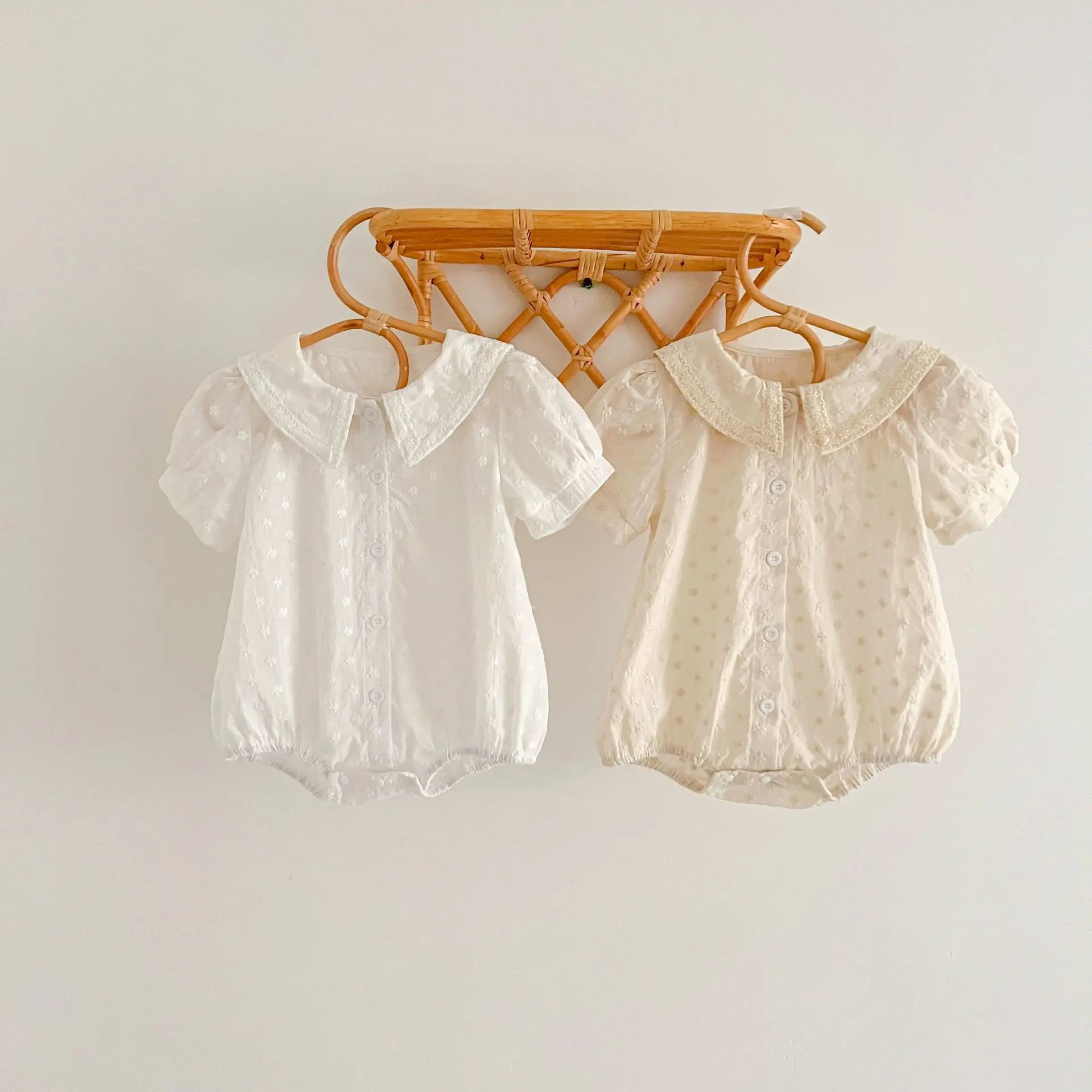 

Детский хлопковый кардиган с цветочной вышивкой, с коротким рукавом