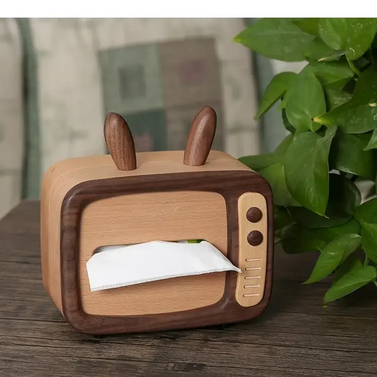 Коробка для деревянного массива симпатичная скульптура животного