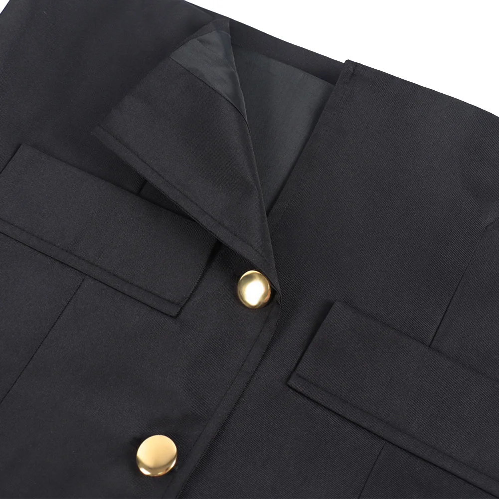 Кен Такакура Косплей Костюм Аниме Дэна Дандан Окарон Школьная форма Черная