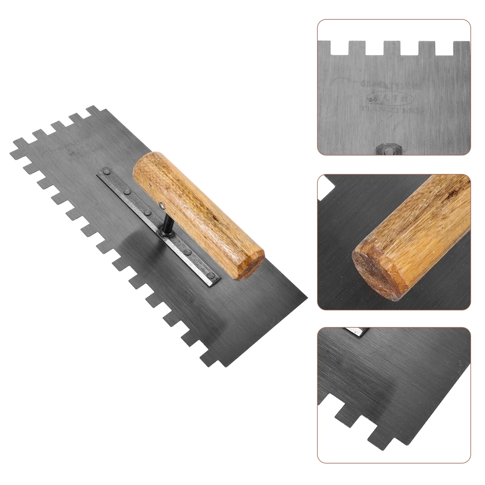 

Flooring Tools Drywall Stainless Steel Concrete Edger Tile Trowel with Wooden Handle