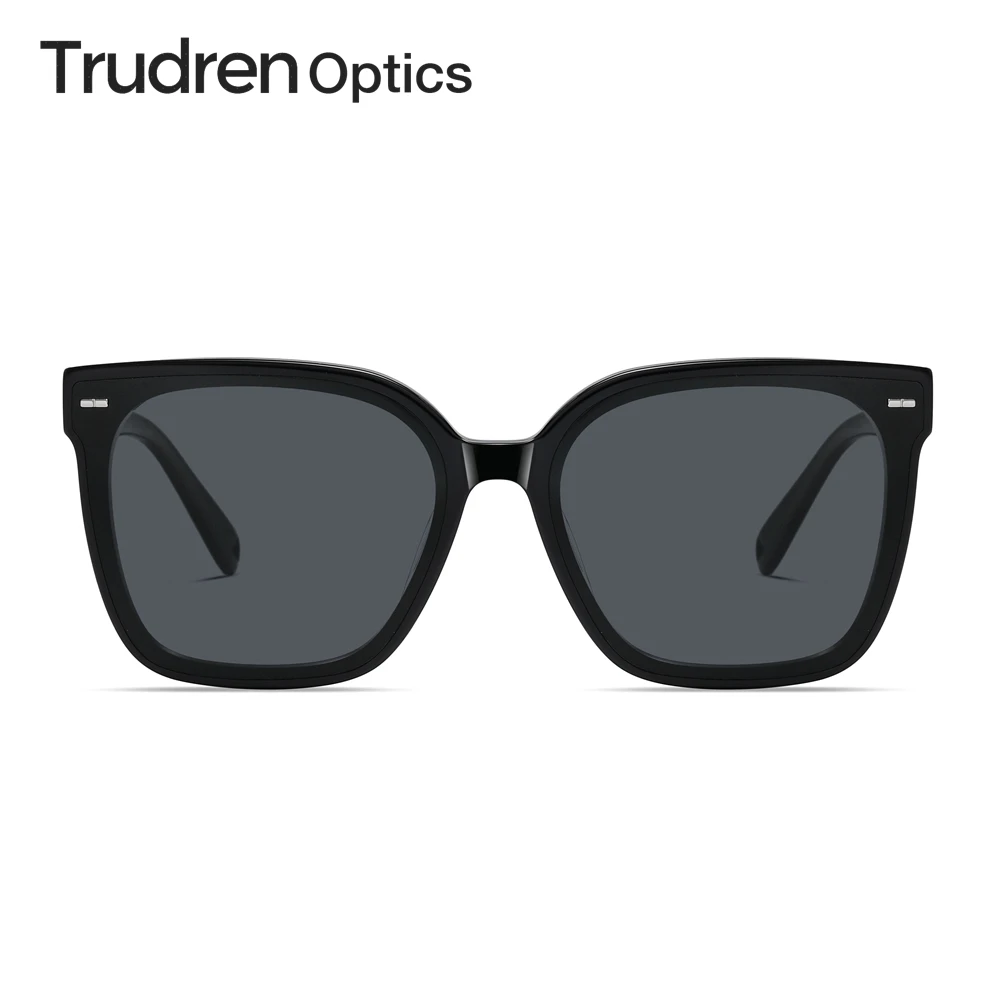 Очки солнцезащитные Trudren унисекс поляризационные с металлическими заклепками и