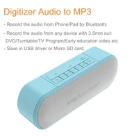 ezcap221 audio capture card bluetooth mp3 player mini speaker for pc phone music video audio recording to tf card usb flash disk