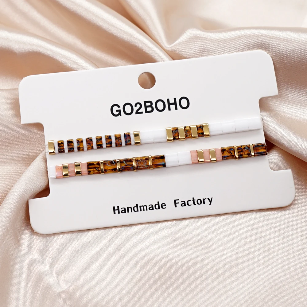 Браслет Miyuki Tila из бисера 2 шт