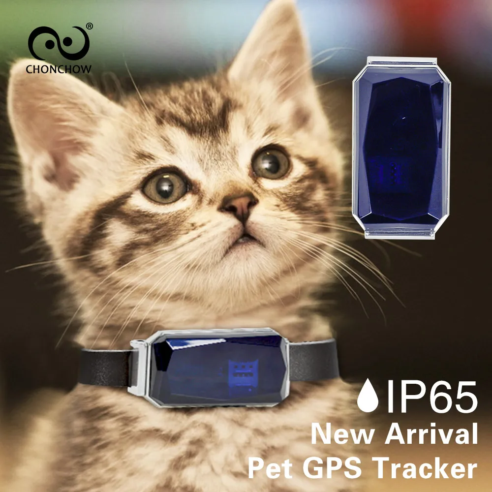 

GPS-трекер для домашних животных с ошейником для собак и кошек, мини-устройство для отслеживания в режиме реального времени с приложением Android/IOS, Google картой, свободный срок службы 2 г