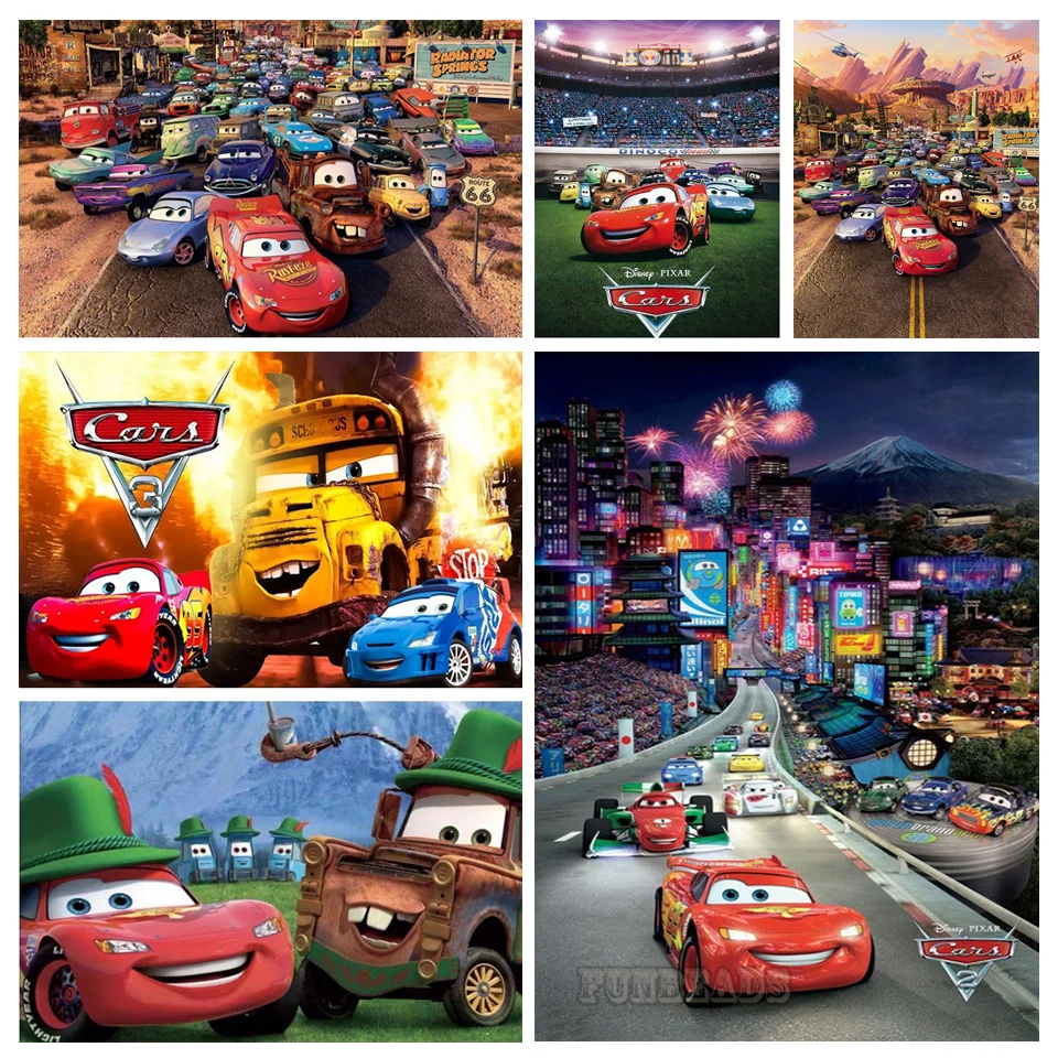 

Disney Animation diamond Painting Car McQueen kits diy 5d full diamond embroidery Wall Pictures for Kids Room Home Decor DS224