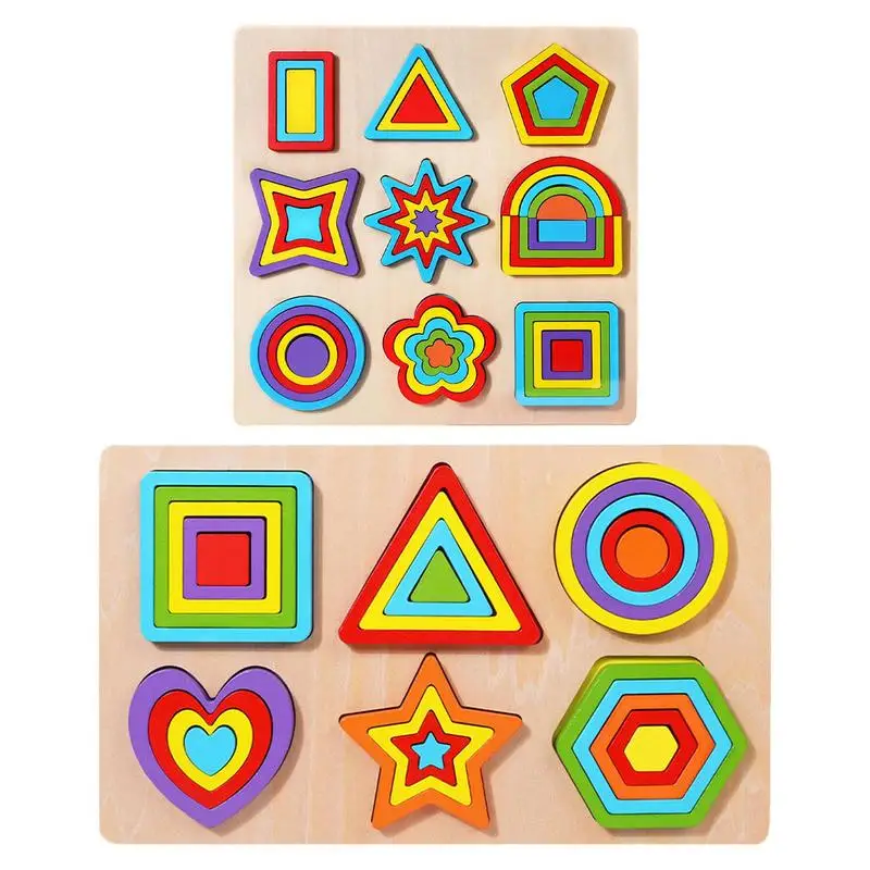 

Montessori Wood Toys For Kids Wooden Sorting Stacking Toys For Baby Toddlers Educational Shape Color Sorter Preschool Kids Gifts
