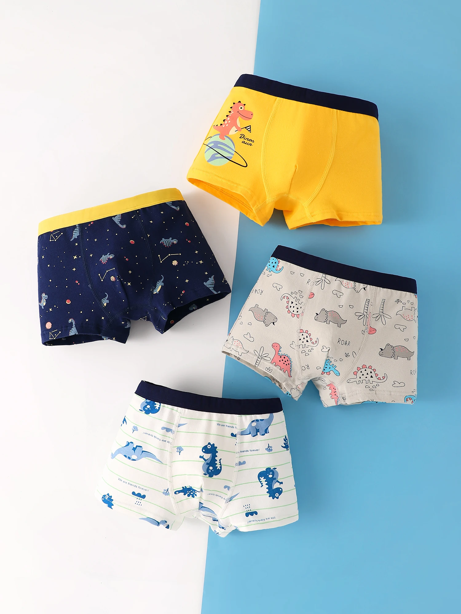 Хлопковые шорты-боксеры для мальчиков