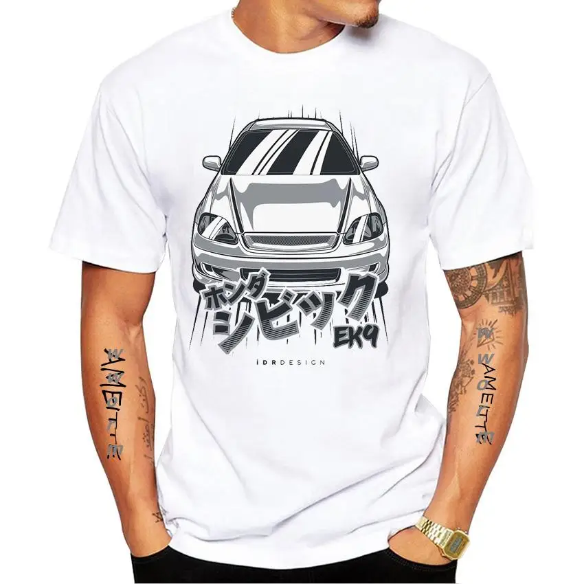 Купи New Summer Men Short Sleeve The Kanjozoku Honda Civic Type R EK9 Car Design T-Shirt Funny Hip Hop Boy Casual Tops Cool Man Tees за 2,316 рублей в магазине AliExpress