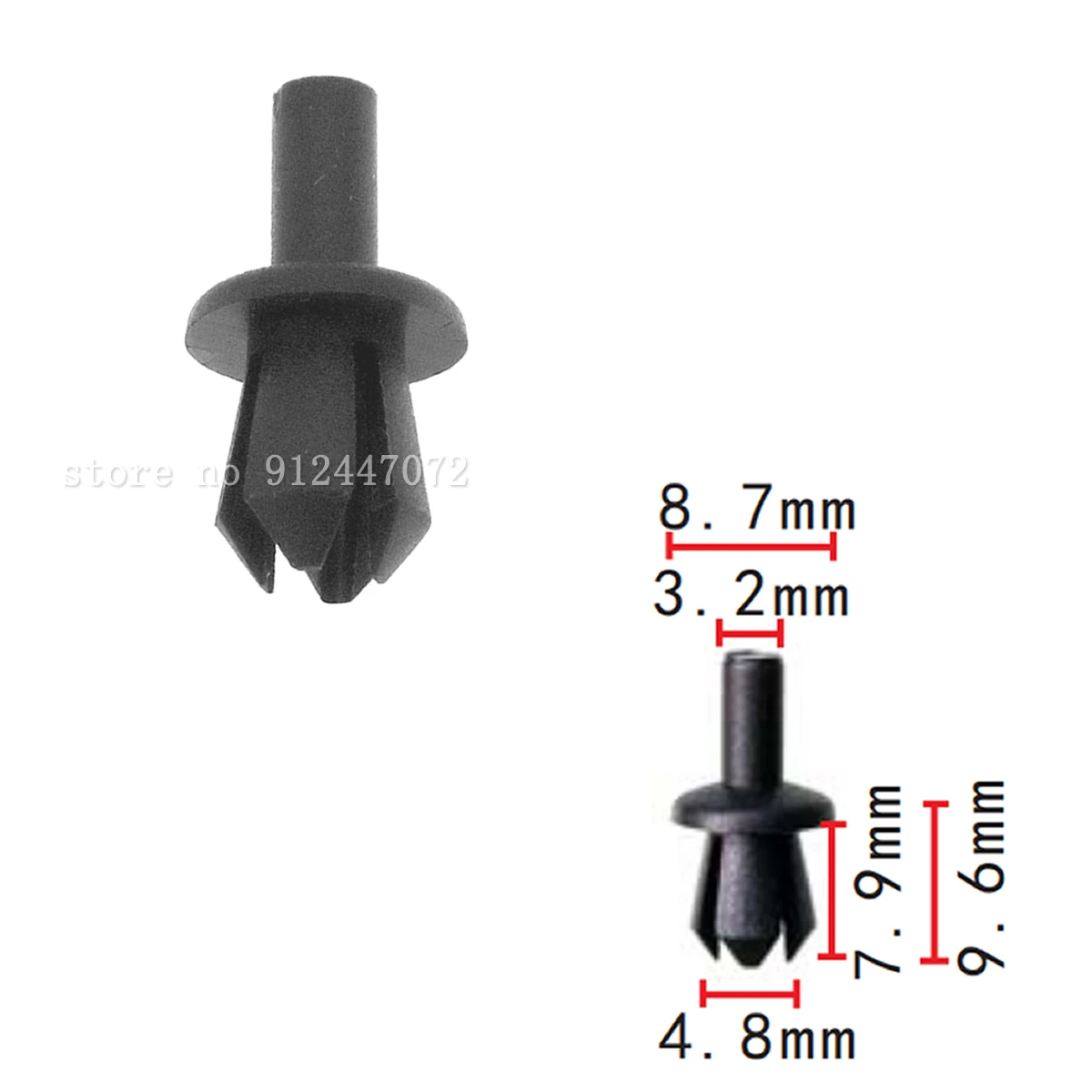 100/500x OEM 5 мм пластиковые расширяющиеся заклепки BMW E39 для подкладки передней