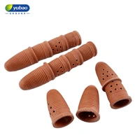 yubao finger cots industrial use pure cowhide sheepskin wear resistant anti slip thickened rubber finger cots leather gold