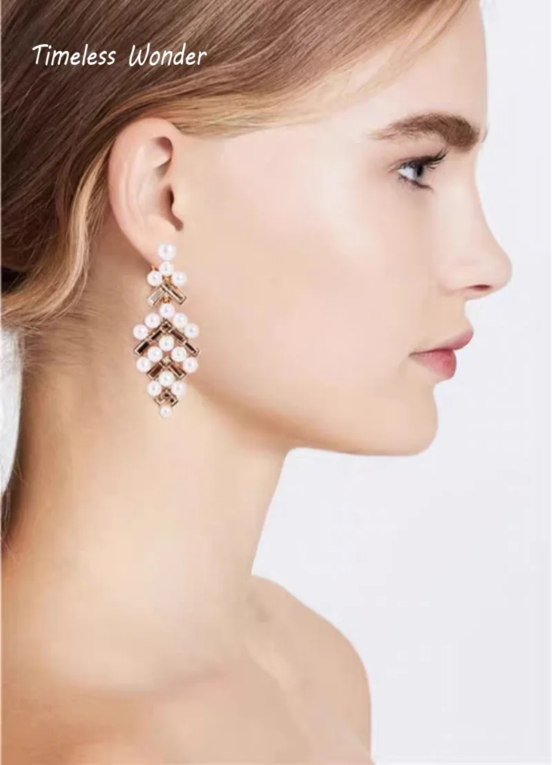 Женские серьги с геометрическим вырезом в стиле ретро