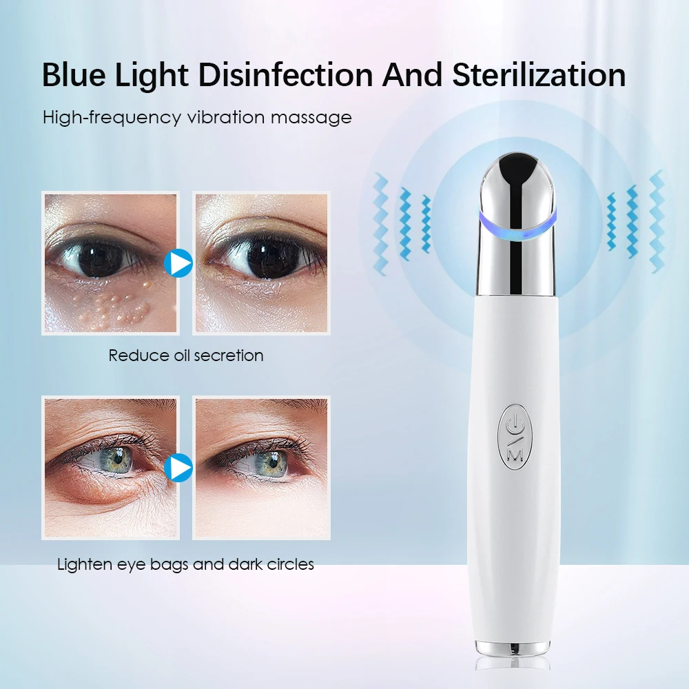 

New IPL Vibration Eye Massager Anti Dark Circle Blue Light Anti Wrinkle Pen Hot Compress Beauty Device Machine