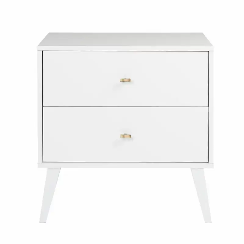 

2 Drawer Bedroom Nightstand, White
