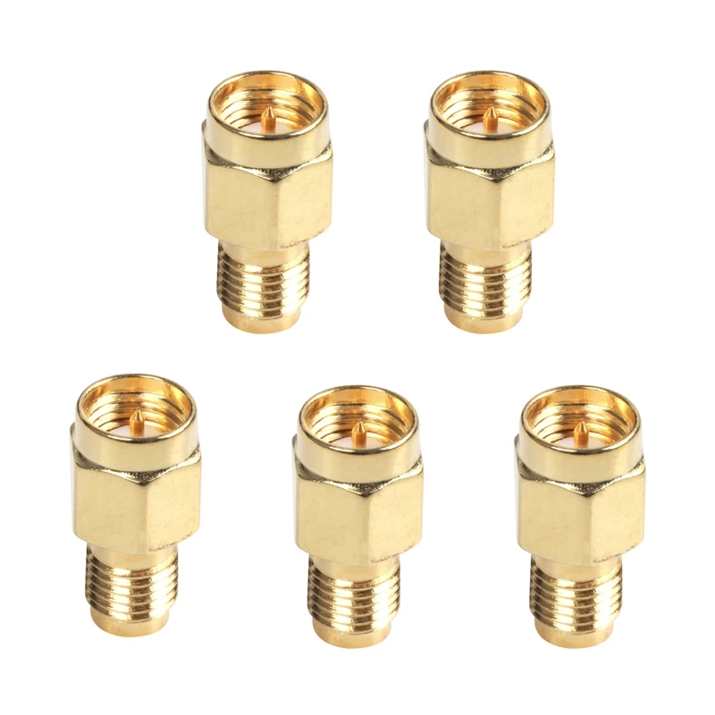 

5X Durable SMA Male Plug To RP-SMA Female RF Coax Adapter Connector