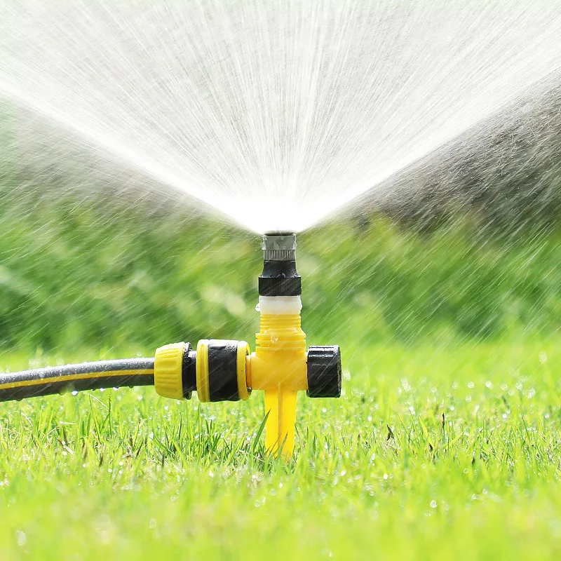 360 Degree Automatic Sprinklers Adjustable Spray Nozzles for Garden Lawn Rotating Watering System Agriculture Irrigation Tool
