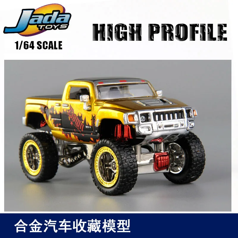 

1:64 Hummer H2 H3T Large wheel off-road vehicle Diecast Car Metal Alloy car model collection decorative Kids gifts