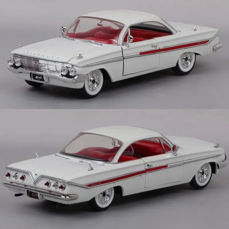 

Classic Jada 1:24 Scale 1961 Impala Coupe Racing Auto Car Model Diecast Vehicle Toy Thumbnails Of Collectible