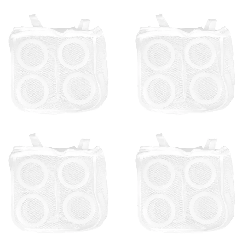 

4X Hanging Dry Sneaker Mesh Laundry Bags Shoes Protect Wash Machine Home Storage Organizer Accessories CNIM Hot