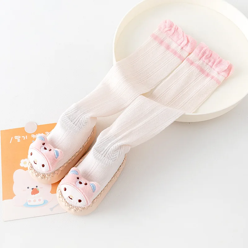 Лето 2024 тонкие длинные сетчатые носки для пола против комаров дышащая удобная