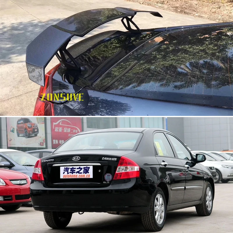 

Используется для KIA Cerato спойлер авто седан заднее крыло Корпус Комплект Аксессуары ABS пластик