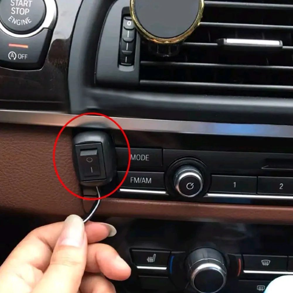 

1PC Universal Car Switch for Fog Ring Drive Lights Neon Lights Paste Type Toggle Switch with Cable 100cm DC 12V Car Accessories