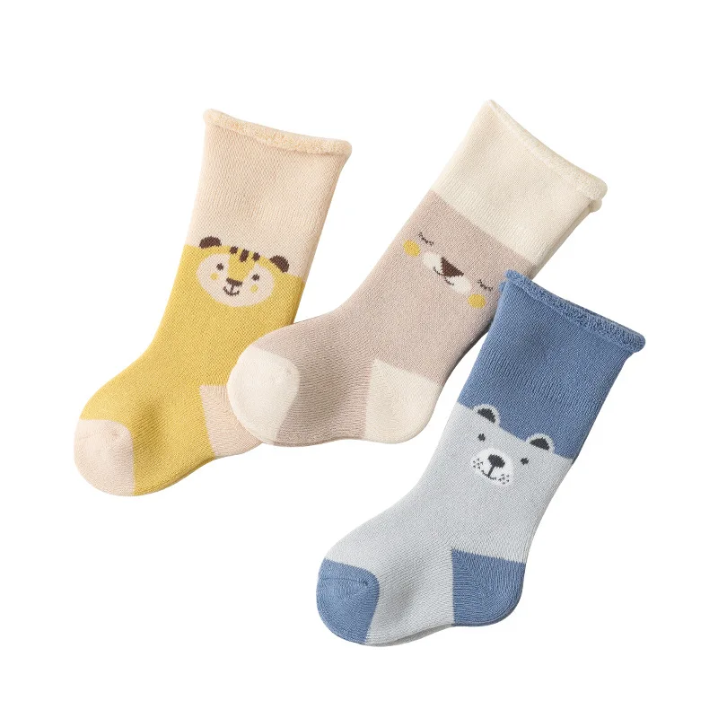 

0-8Y Winter Autumn Cartoon Animal Baby Socks Thicken Warm for Boys Girls Newborn Socks Baby Winter Socks Kids Socks