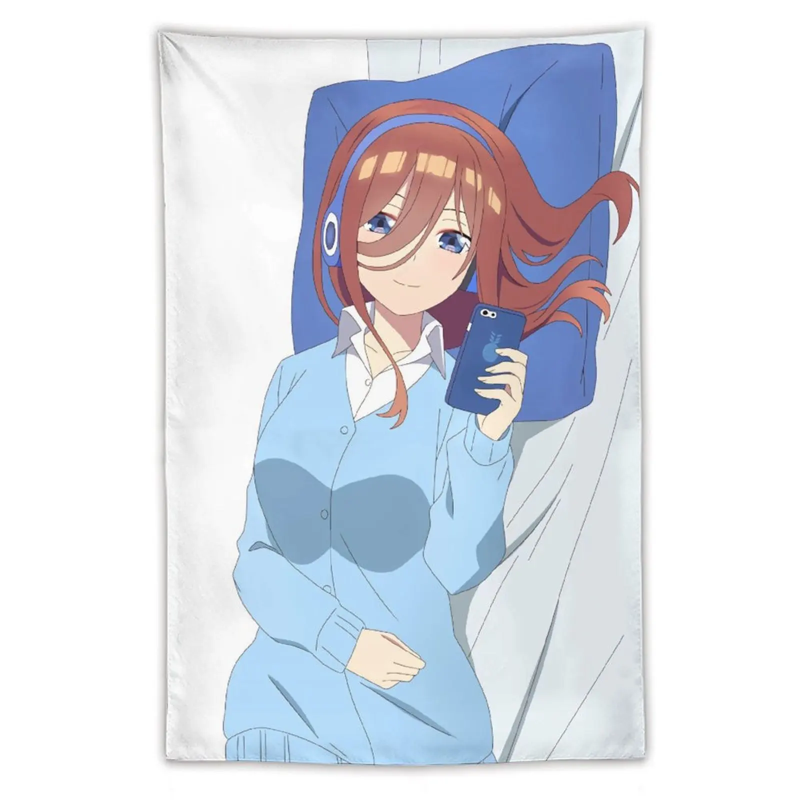 

22650-The Quintessential Quintuplets Nino Nakano Anime Tapestry Wall Art Poster Home Tapestries Bedroom Decor
