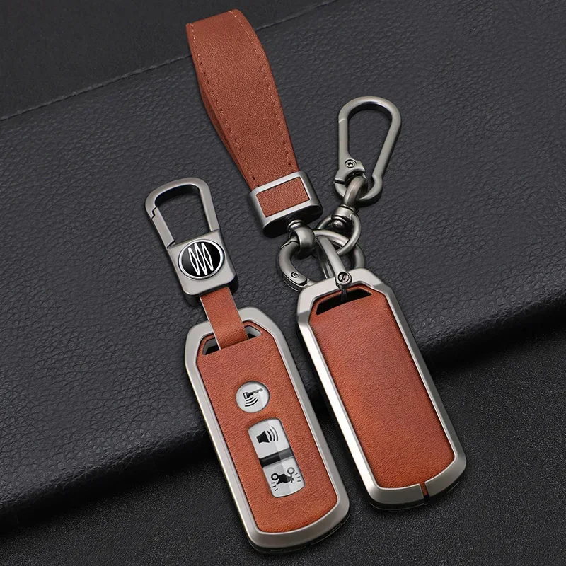 Чехол из цинкового сплава и кожи для автомобильных ключей Honda X ADV 300 150 125 Forza PCX150