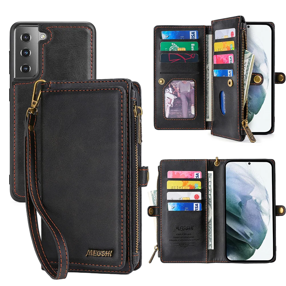 Чехол-бумажник из искусственной кожи для Samsung Galaxy A10 A12 A13 A22 A20E A21S A30 A32 A33 A40 A42 A50 A51 A52
