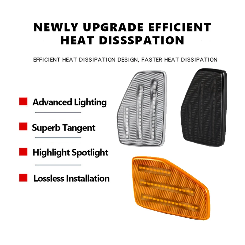 2 шт. для Hummer H3 2006-2010 H3T 2009-2010 фонарь бампера боковой маркер поворота Canbus 39smd