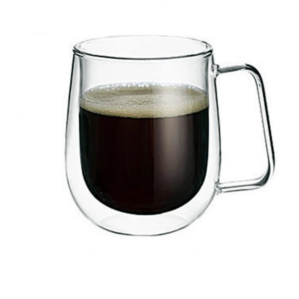 

Sweese Espresso Cups, Double Wall Insulated Glass Coffee Mugs, 16 Ounce, Perfect for Espresso Shot, Tea and Juice