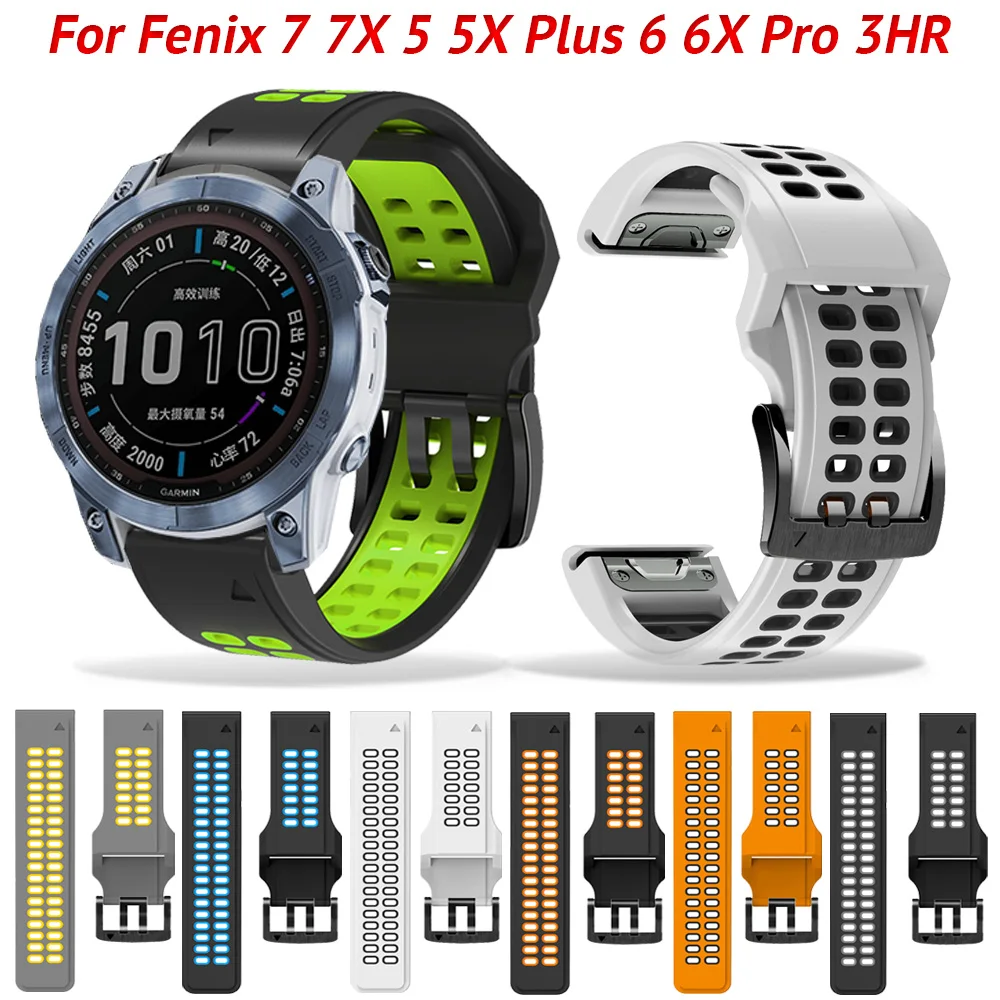 

Ремешок для смарт-часов Enduro 22 26 мм, быстросъемный силиконовый браслет для Garmin Fenix 6 6X 5X 5 7 7X 935 3HR, аксессуары для часов
