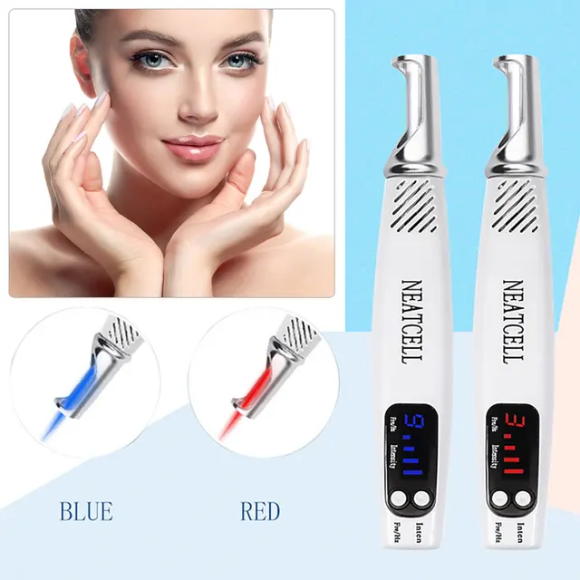 Red And Blue Light Laser Picosecond Pen To Remove Dark Spots Tattoo Skin Pigment Plasma Pen Portable Skin Care Beauty Instrument 1