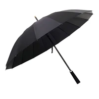 uv umbrella 16 bone long handle large reinforced double automatic men and women sturdy rain resistant large umbrella