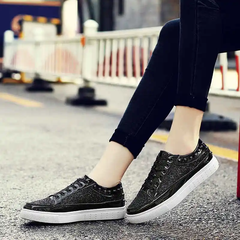 

Кроссовки женские нескользящие, спортивная обувь в стиле хип-хоп, теннисная обувь, увеличивающая рост 48, для бега, папы, черные