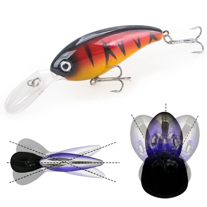 

1pcs Crank Lure 10cm Floating Fishing Wobbler 2022 Professional Quality Isca Artificial Bait Lifelike Minnow Pesca