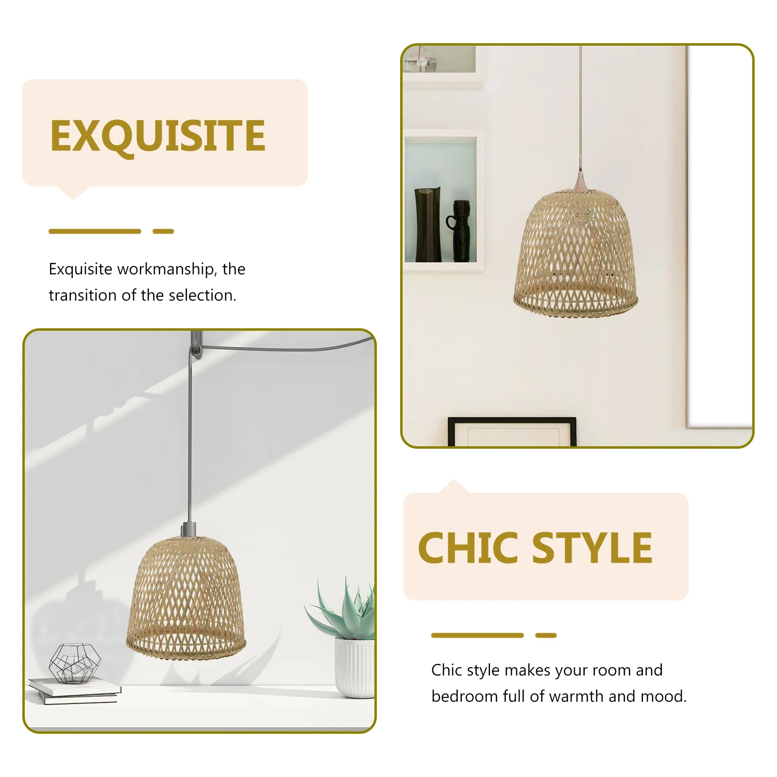 

Light Lamp Shade Lampshade Pendant Rattan Ceiling Woven Wicker Chandelier Cover Fixture Hanging Shades Fixtures Bamboo Weaving