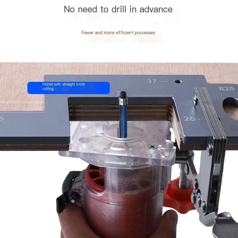 Невидимый трафарет для пазов со встроенной ручкой шкафа кухонной ручки двери без