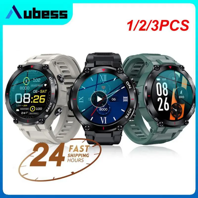 

1/2/3PCS New Military GPS Smart Watch AMOLED 360 * 360 Screen Heart Rate Waterproof Smart Watch Is Applicable For