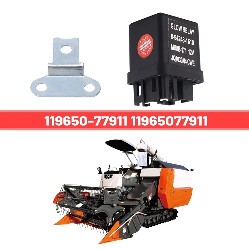 12 В Свеча зажигания реле времени задержки для Kubota Yanmar 119650-77911 11965077911