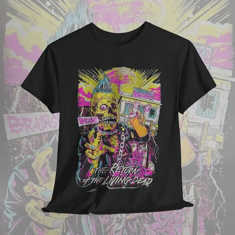 Футболка Возвращение живых мертвецов футболка зомби рубашка из фильма ужасов со