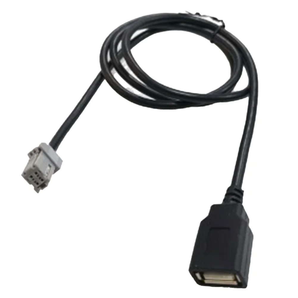 Фото Новый USB-кабель-адаптер для легкой установки, 100 см, черный, автомобильные аксессуары, запчасти для авто, входной кабель для Camry №5