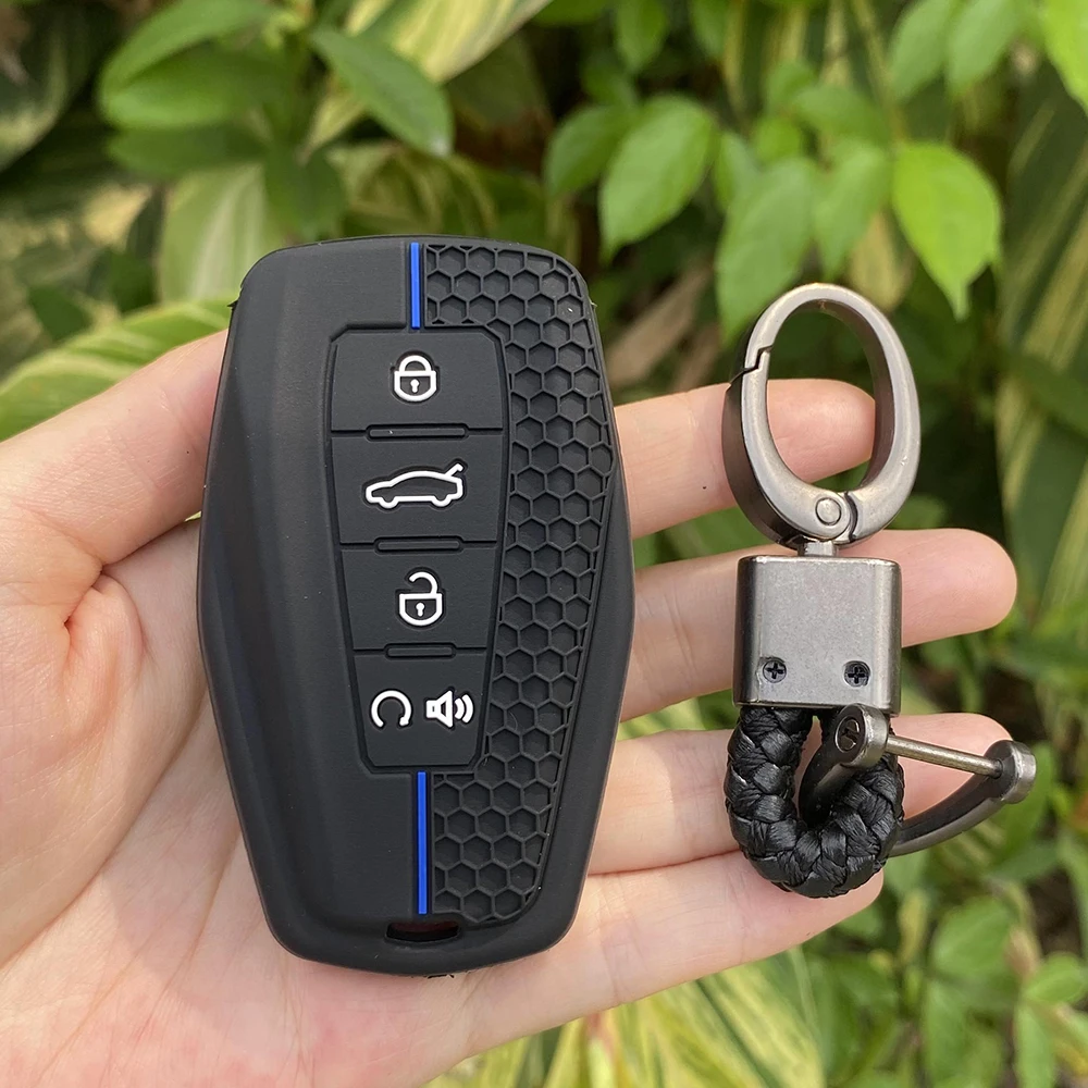 

Силиконовый чехол для автомобильного ключа аксессуары для Geely Coolray X6 Emgrand Global Hawk GX7 безключевой дистанционный брелок для ключей резиновый защитный чехол для ключей