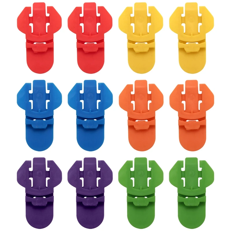 

LBER Color Coded Drink Shield And Soda Protector For Family, 12Pk Fun Colored Plastic Tab Openers For , Beer Or Soda Cans