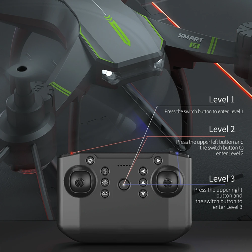 Мини-Дрон Радиоуправляемый квадрокоптер с камерой HD 1080P дешевый БПЛА для