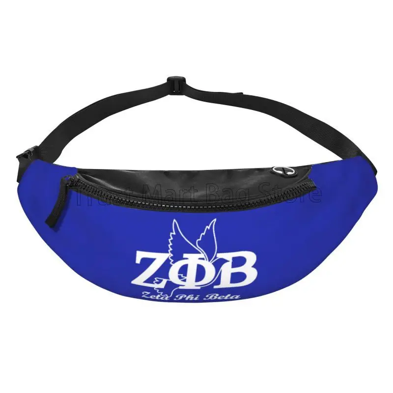 Забавная сумка Zeta Phi Beta Sorority с логотипом Повседневная поясная через плечо