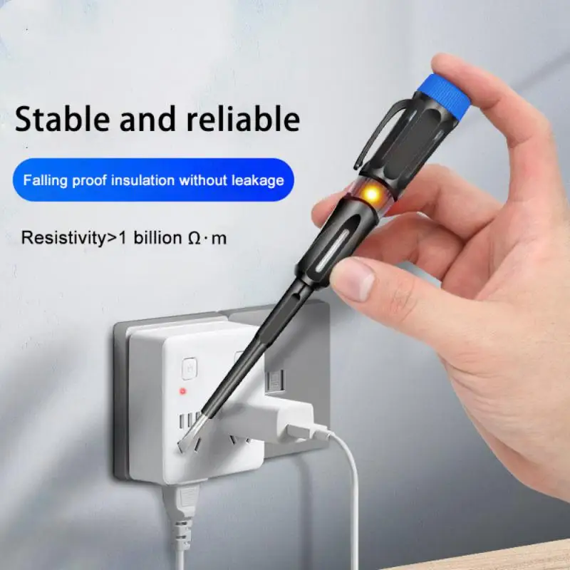 

Умная Ручка-тестер напряжения, Бесконтактный индукционный карандаш-вольтметр, детектор мощности, индикатор электрической отвертки