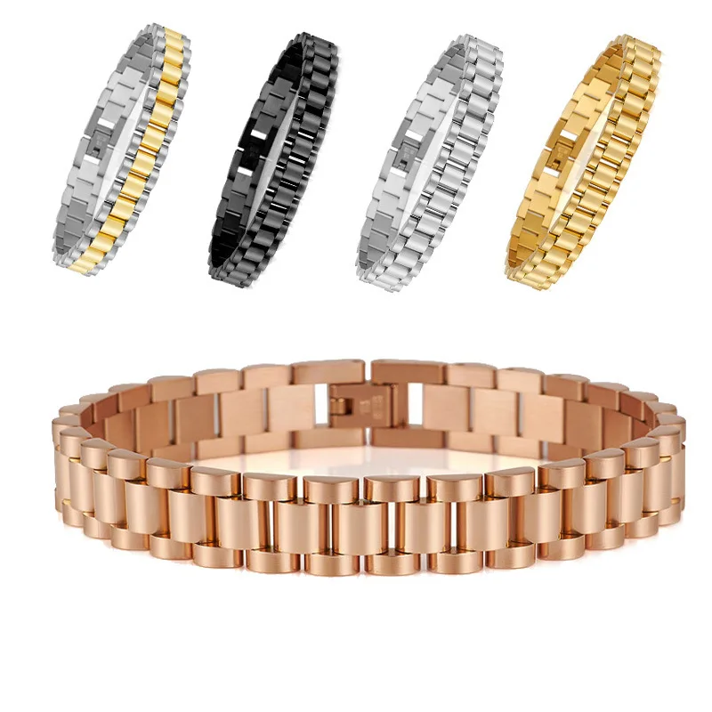 10mm Watch Strap Stainless Steel Color Magnet Girls Bracelet Health Care Bracelet Lovers Bracelet Jewelry
