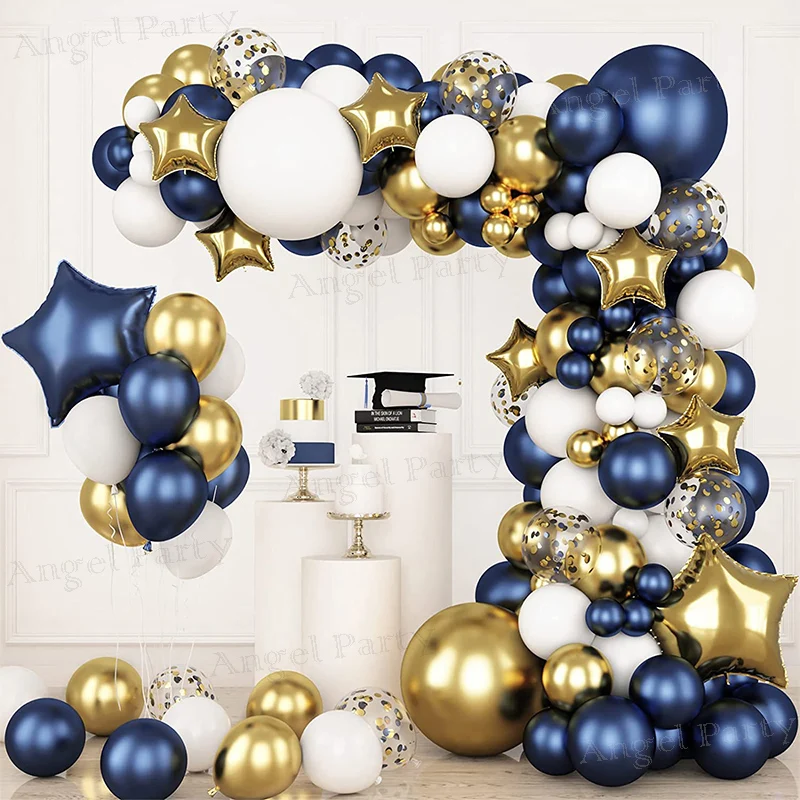 

Navy Blue Balloons Arch Kit Balloon Wedding Birthday Boy Party Decoration Mariage Anniversaire Graduation Ballon Bleu Garland