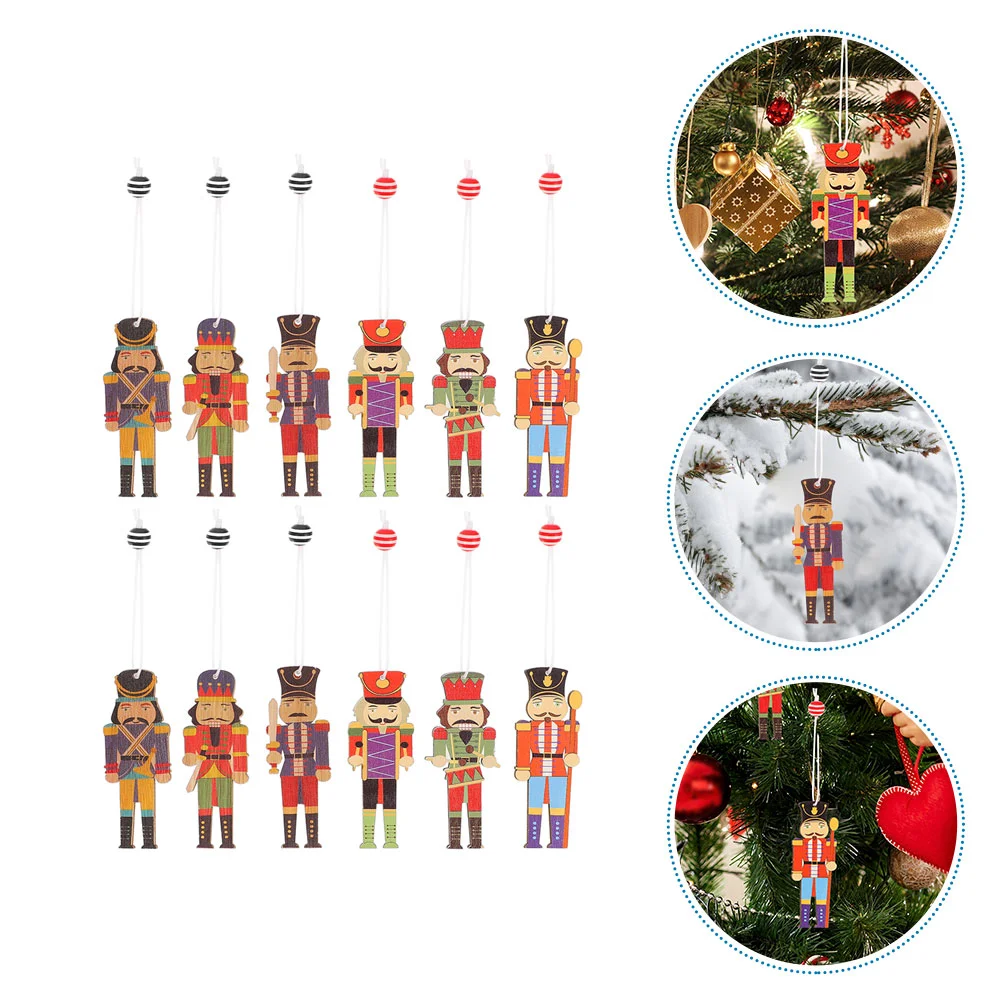 

Nutcracker Christmas Hanging Puppets Figures Statuewoodentoys Props Figurines Ornaments Decorations Tree Pendants Decor Pendant